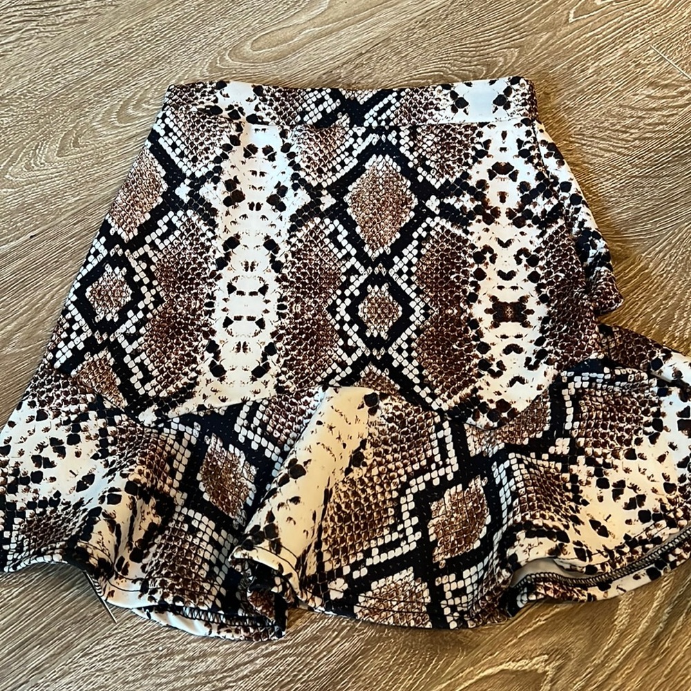 Snakeskin skirt